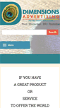 Mobile Screenshot of dimensionsadvertising.net